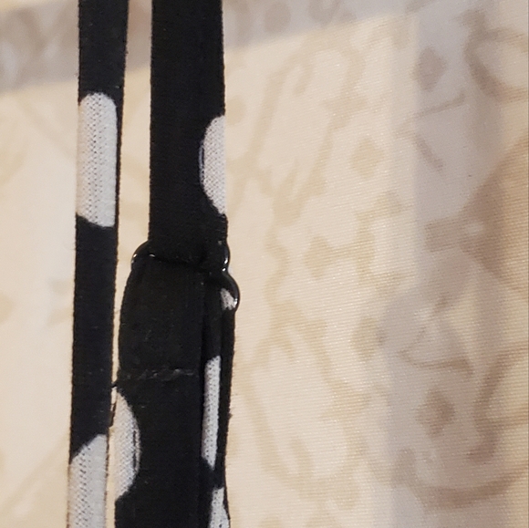 VENUS 2X PolkaDot Ruffle Trim Silky Ruched Tank - Picture 7 of 7